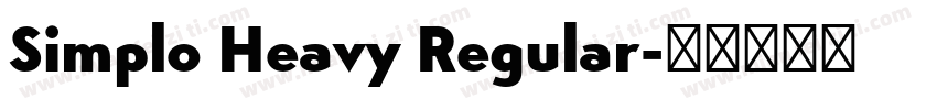 Simplo Heavy Regular字体转换